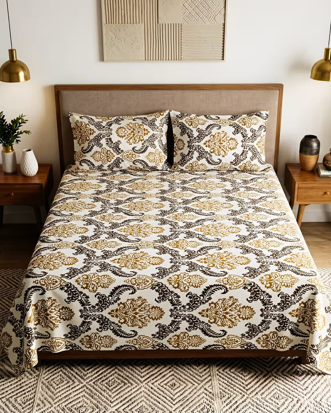 The Baroque Damask Bed Set view 1